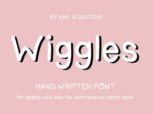 Wiggles – A Playful Handwritten Font